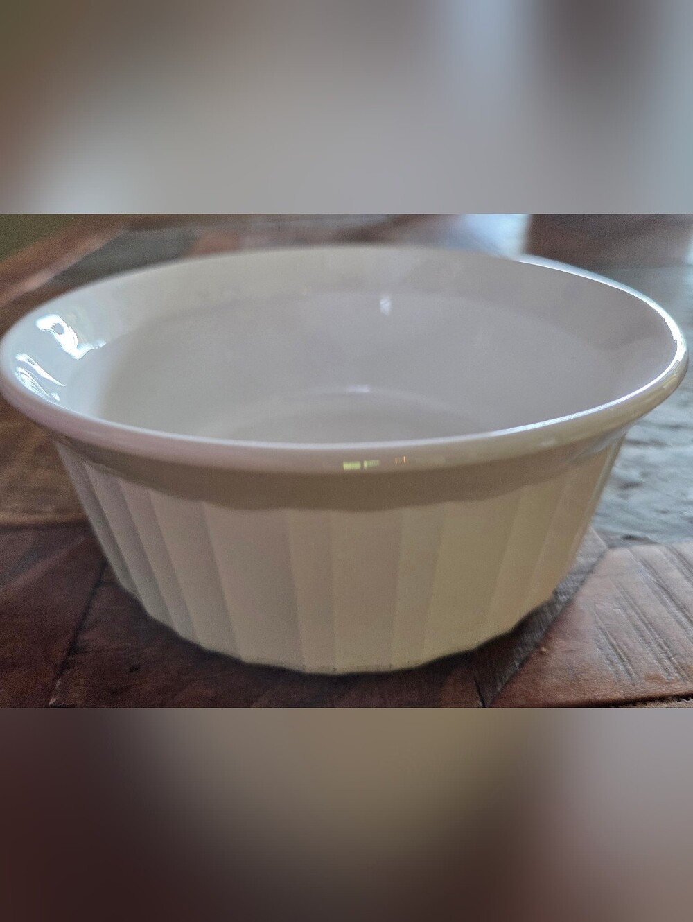 Vtg Corning Ware 5.5” French White F-16-B Individual Casserole Dish 16oz Bowl